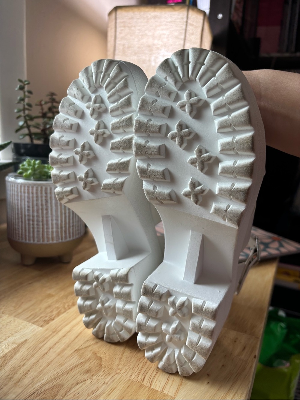 SODA White Chunky Platform Strappy Sandals - Picture 5 of 7